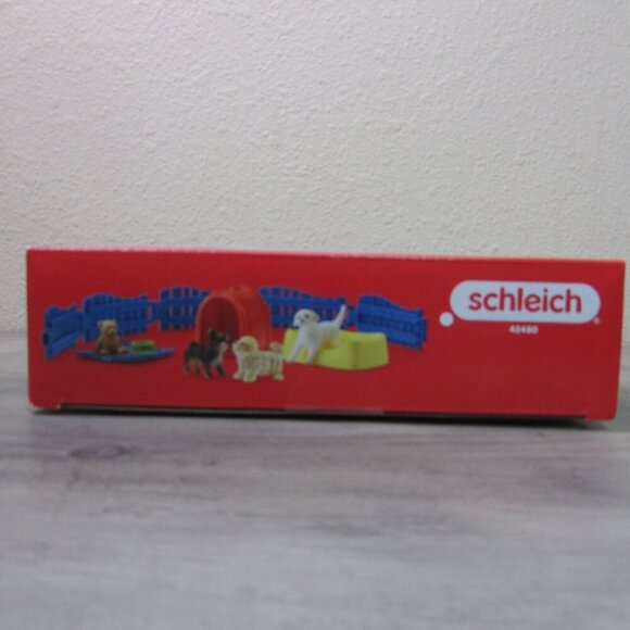 Schleich Farm World 42480 Puppy Pen Animal Play Set Educational Home School - Picture 4 of 4